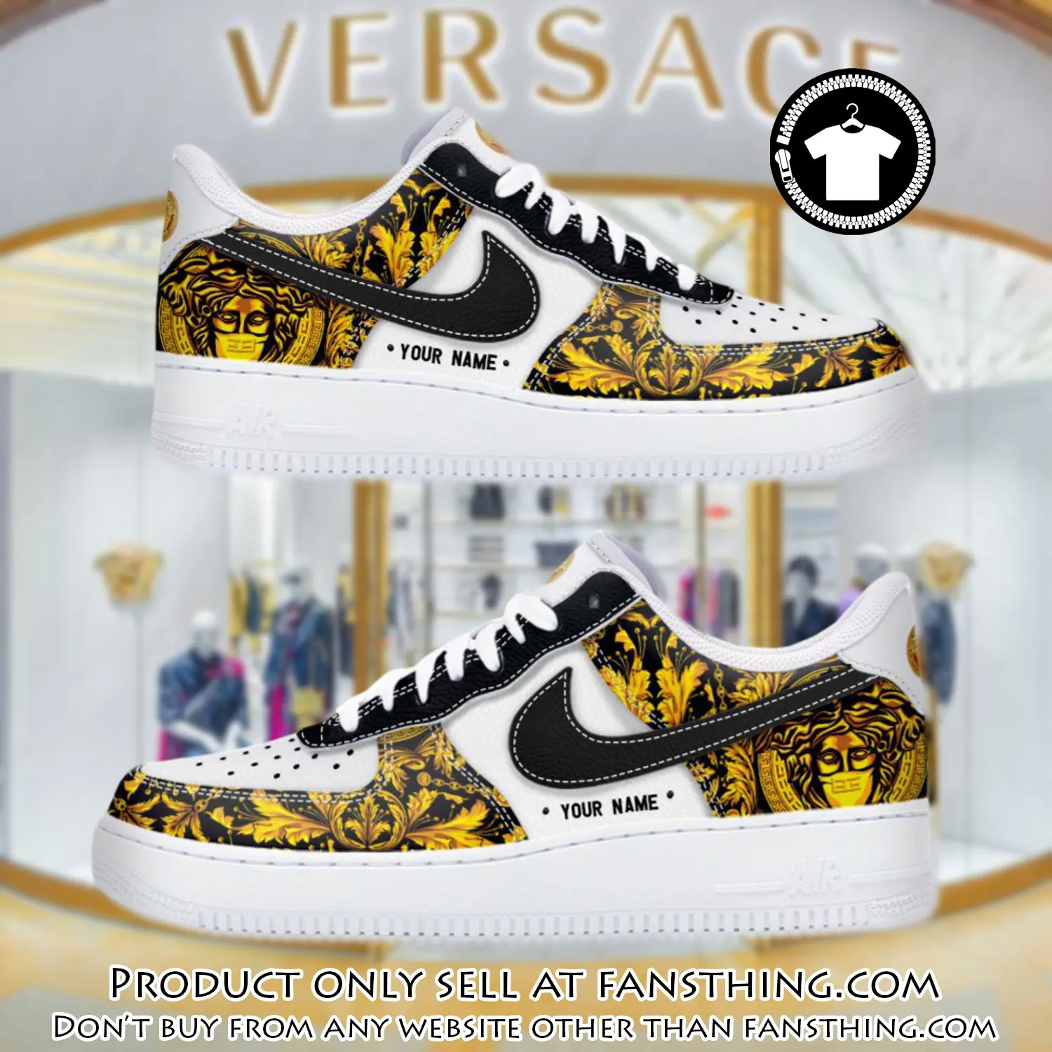 Personalized versace luxury air force 1 sneakers limited af1 shoes oaf1021 fst4522872